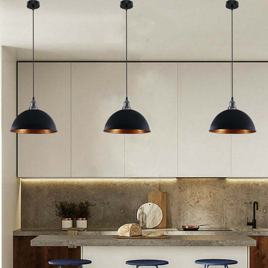 Black and Brass Pendant Light