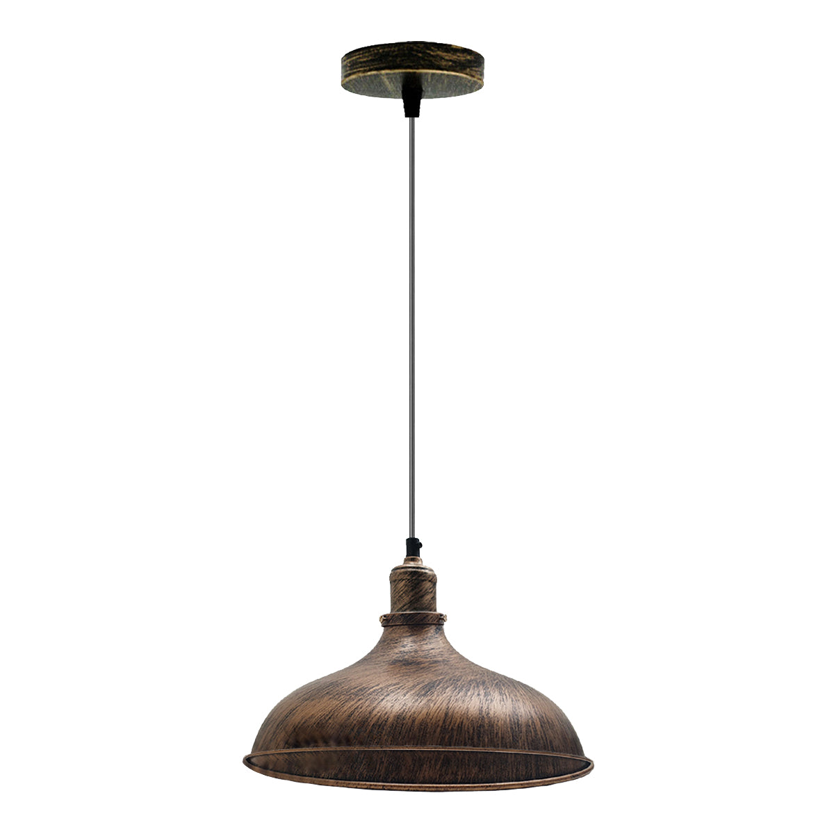 Brushed Copper Industrial Retro Ceiling Pendant Light