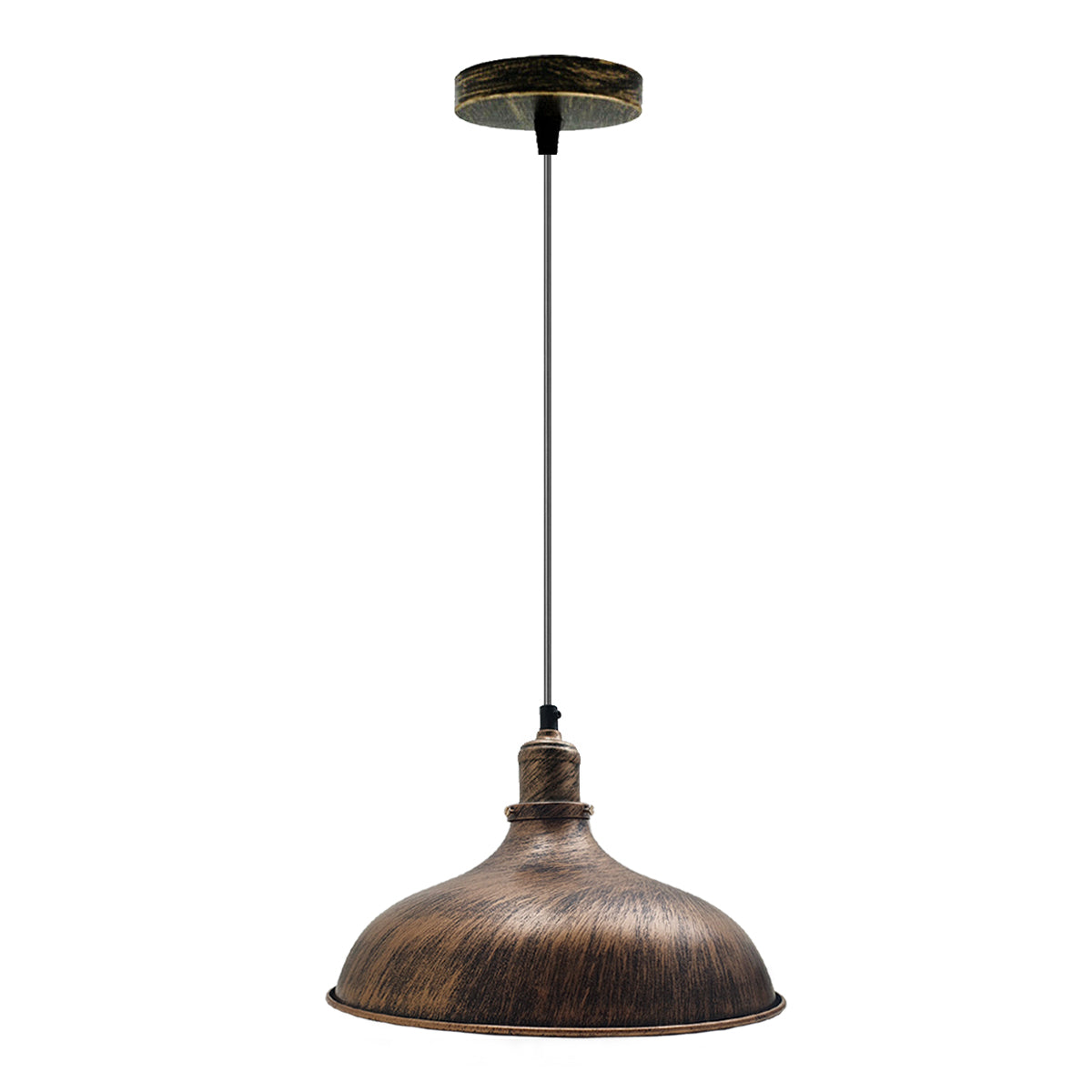 Brushed Copper Industrial Retro Ceiling Pendant Light