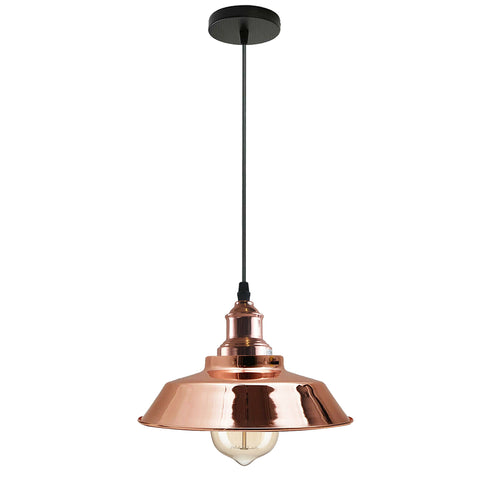 vintage industriel métal plafond pendentif ombre rétro lumière ~ 1336