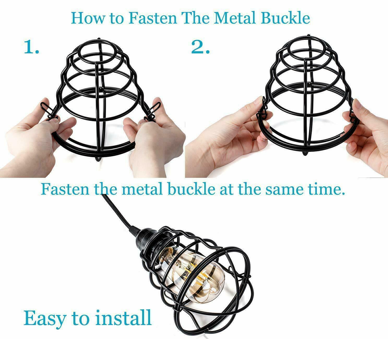 Ceiling Pendant Light Retro Industrial Metal Bird Cage Light Fitting Kit~2540 - LEDSone UK Ltd