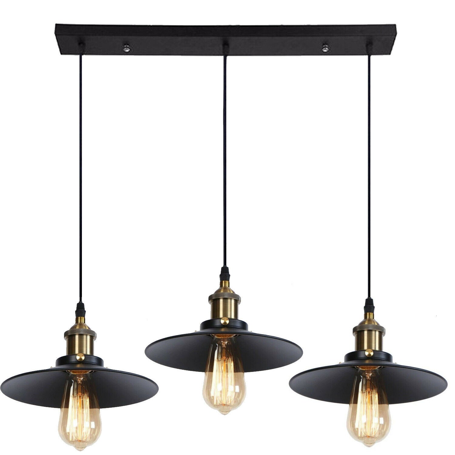 Black Ceiling Pendant Cluster Light 