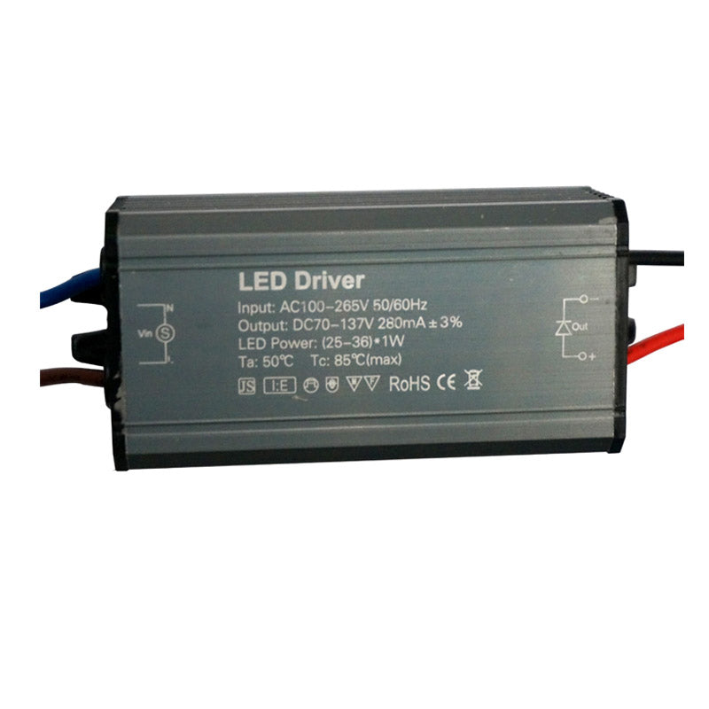 18W-24W 280mAmp DC 50V-91V Waterproof Constant Current LED Transformer - Shop for LED lights - Transformers - Lampshades - Holders | LEDSone UK