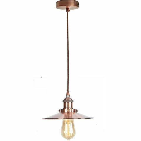 Vintage industriel métal plafond pendentif abat-jour moderne suspendu rétro lumière ~ 2166