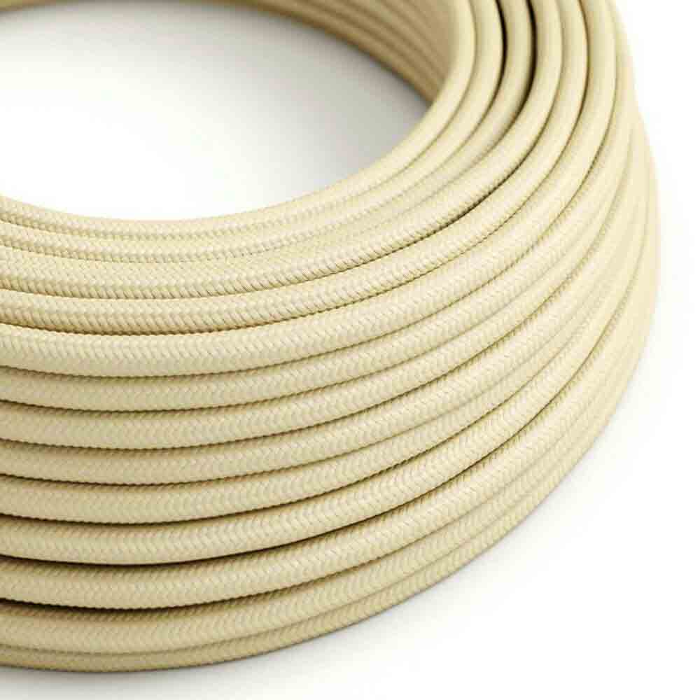 Cream Colour Fabric Braided Cable.JPG