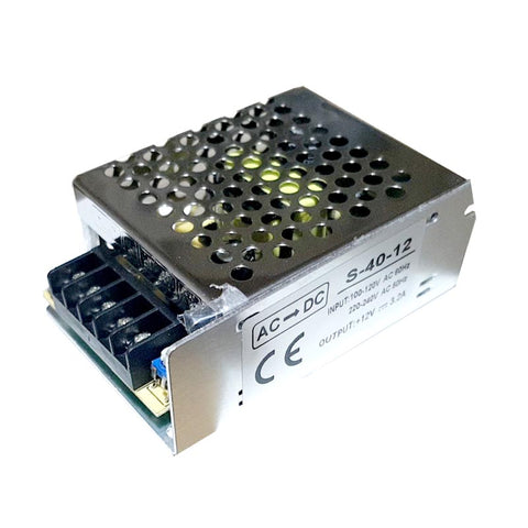 Transformateur LED d'alimentation IP20 DC12V 40W 3,3Amp ~ 3343