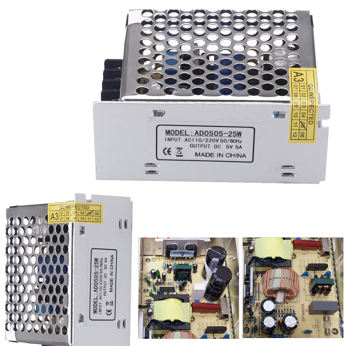 IP20 DC5V LED Driver Switching Power Supply Transformer No Waterproof~1409 - LEDSone UK Ltd