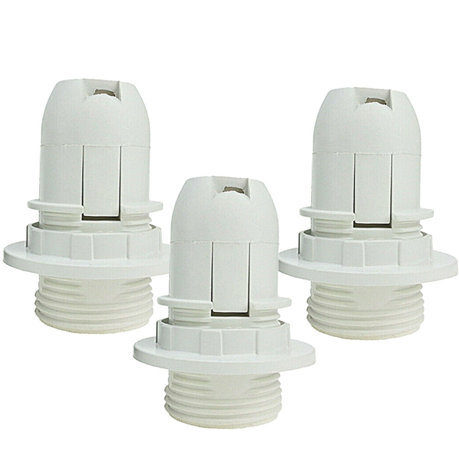 E14 Screw Lampshade Light holder Collar Ring Adaptor Bulb Holder White~1831 - LEDSone UK Ltd