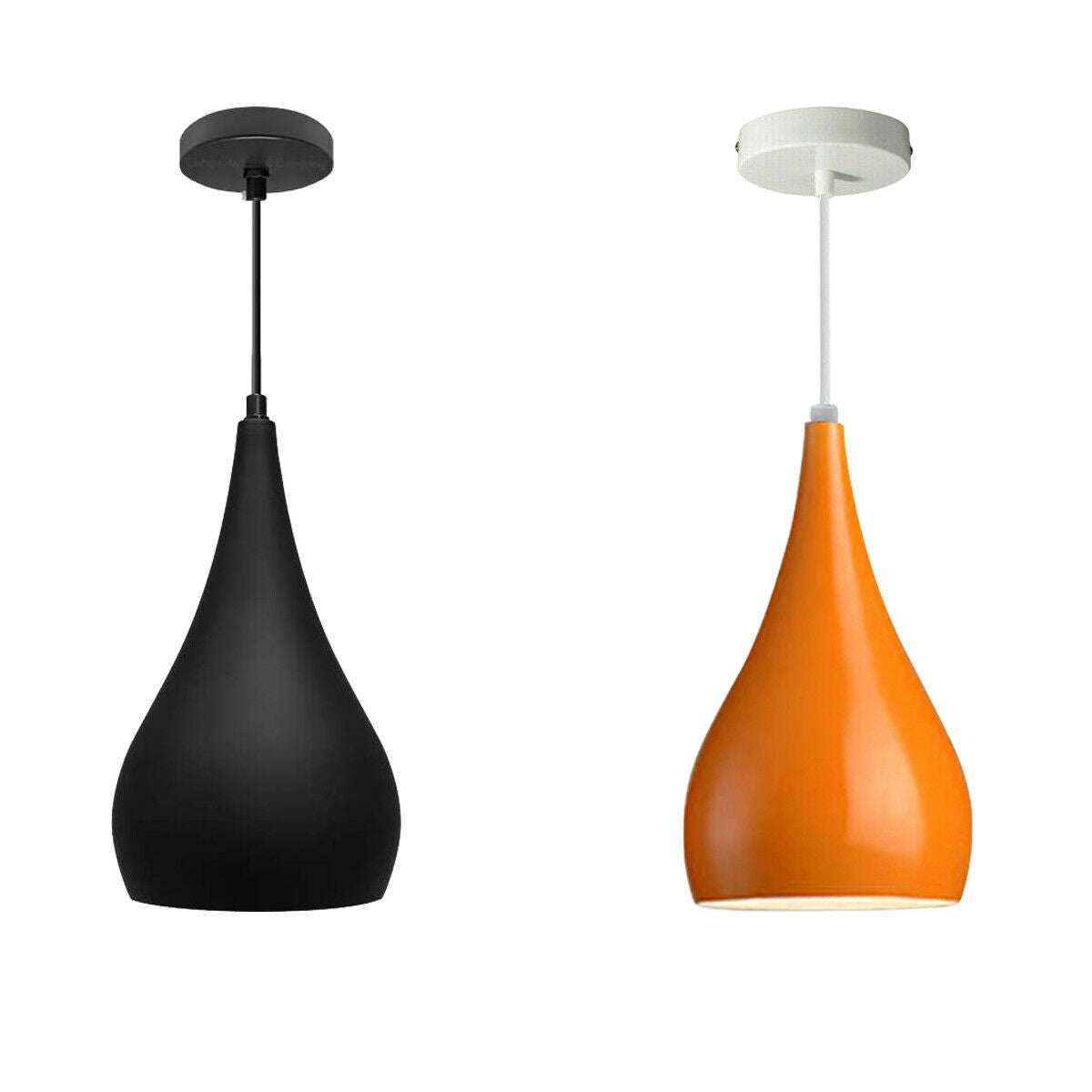 LEDSone industrial vintage Black Orange Adjustable Ceiling Pendant Lights~1592 - LEDSone UK Ltd