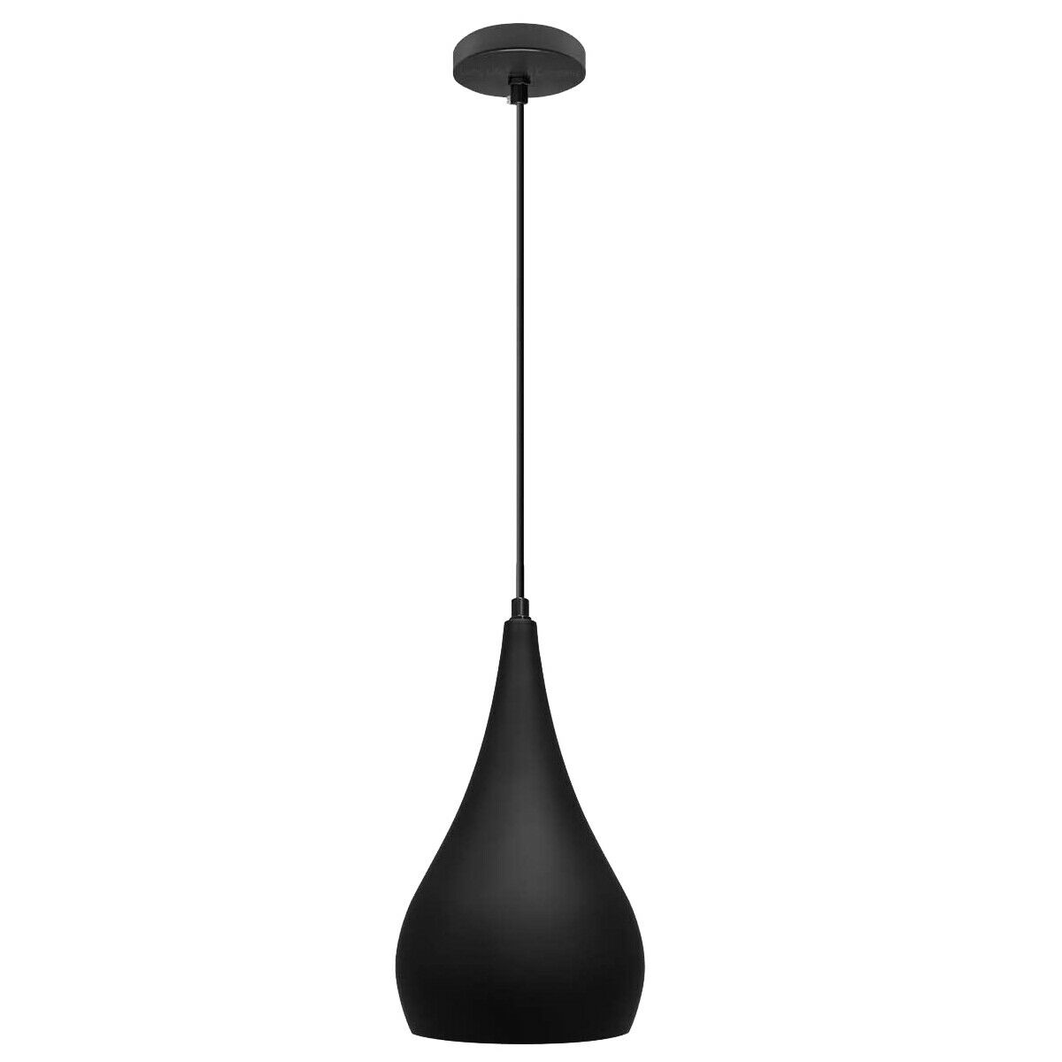 black pendant light