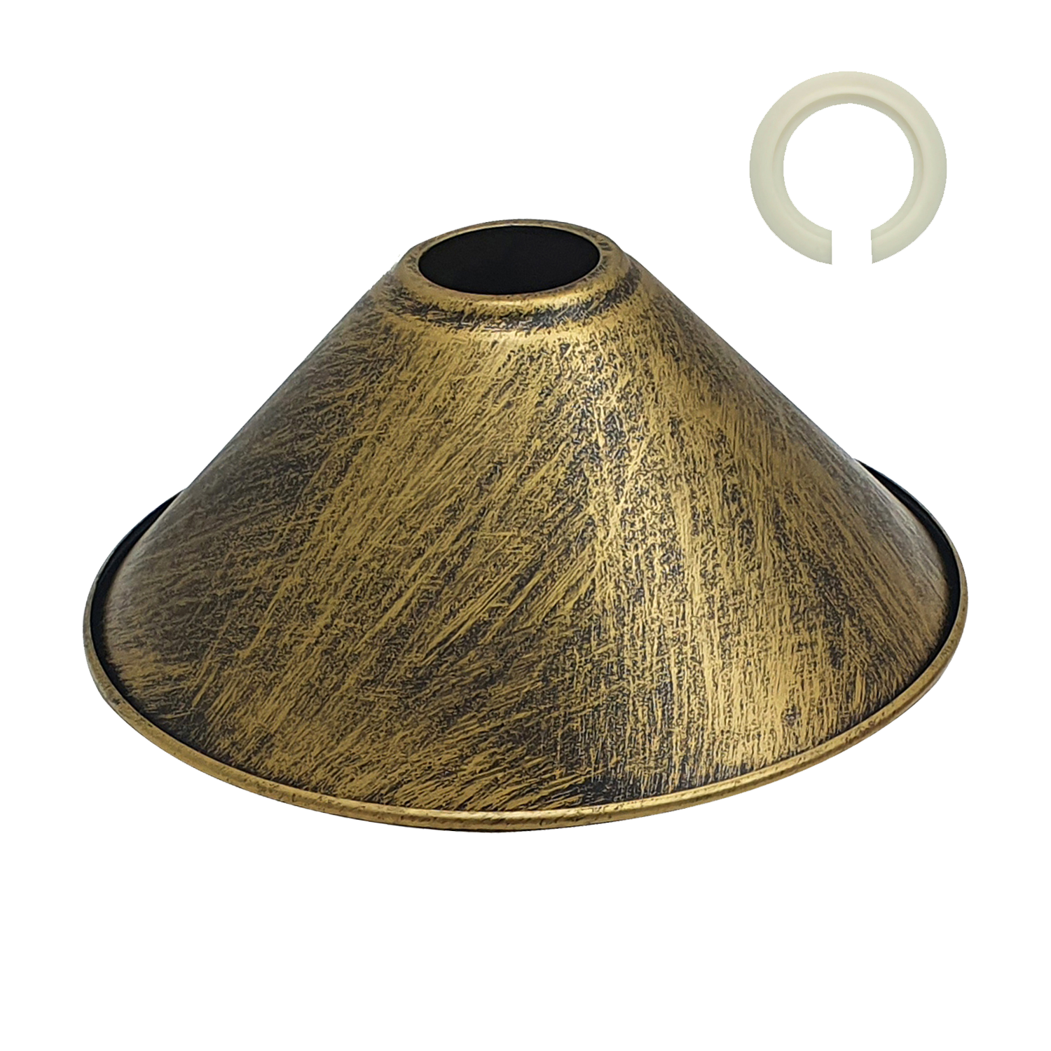 Modern Metal Brushed Brass Color Corn Lampshade~1114 - LEDSone UK Ltd