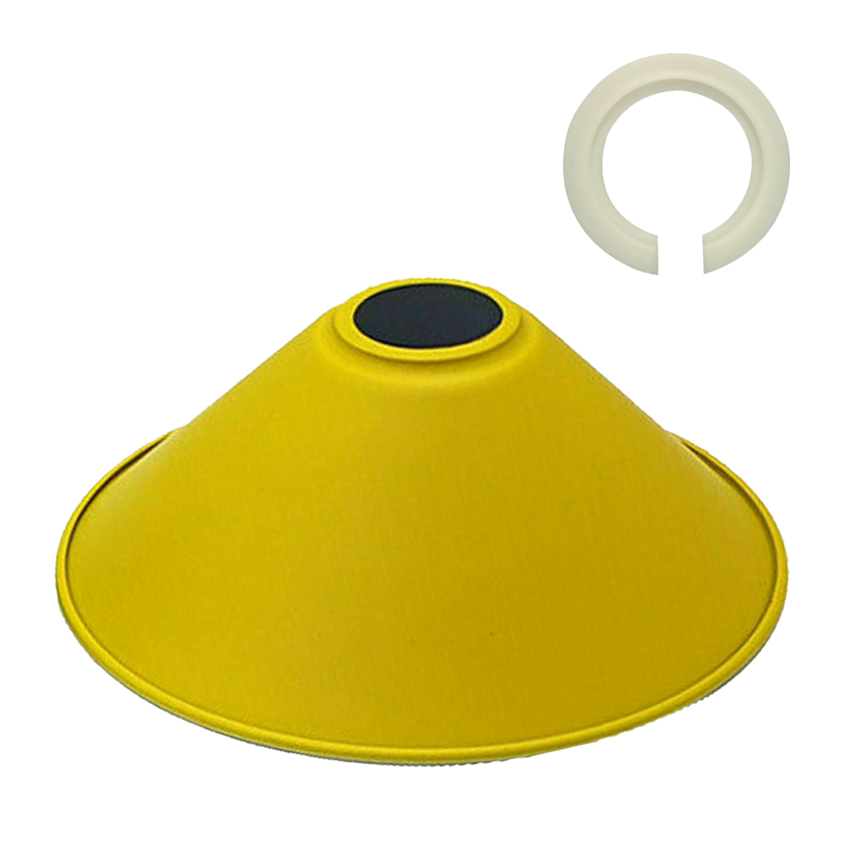 Modern Metal Yellow Easy Fit Lampshade~1098 - LEDSone UK Ltd