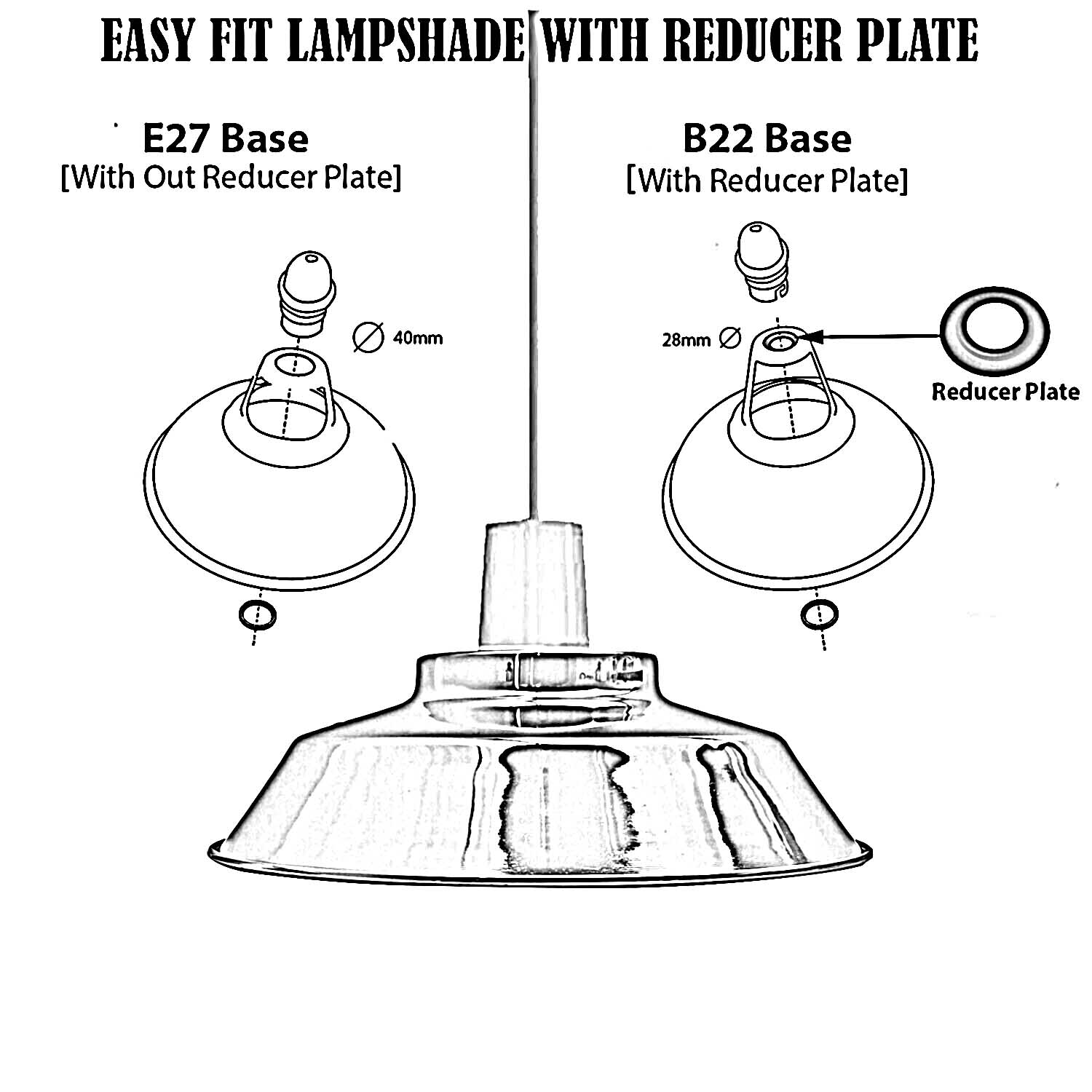 VINTAGE STYLE METAL CEILING LIGHT COPPER SHADES~2075 - LEDSone UK Ltd