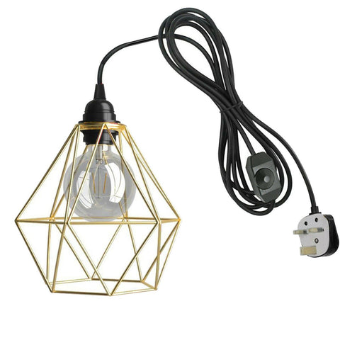 Gradateur 4m câble en caoutchouc lampe ensemble avec abat-jour ~ 1862