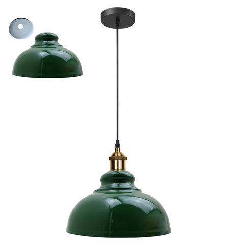 Lampe suspendue rétro à abat-jour industriel Vintage, éclairage de plafond LED pour Restaurant Loft avec ampoule gratuite ~ 2101