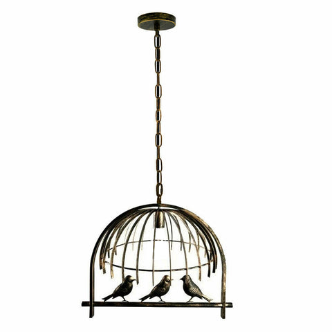 Suspension suspendue design cage à oiseaux avec chaîne ~ 1281