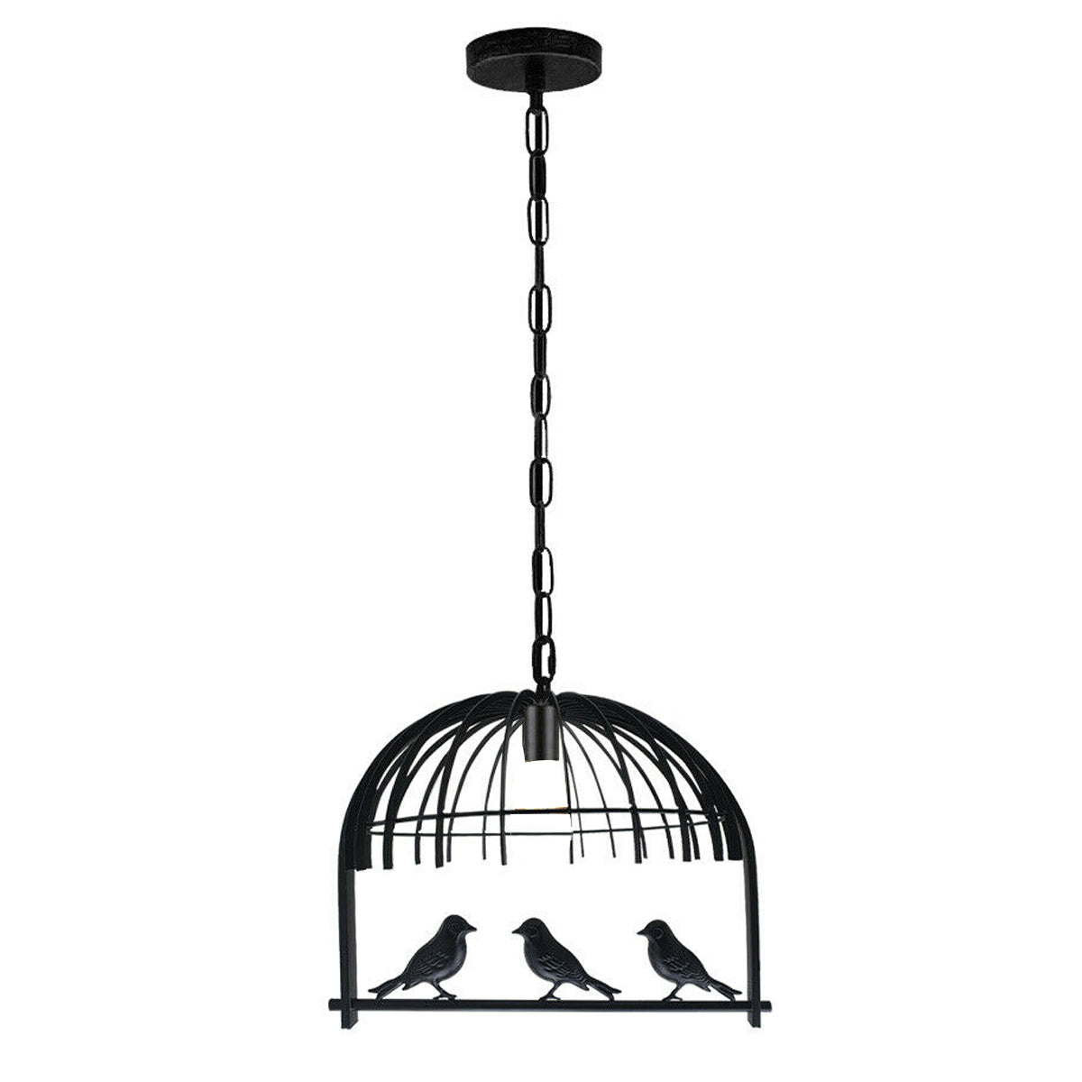 New Indoor Pendant Vintage Industrial Retro Bird cage Hanging Ceiling Pendant Light with Chain