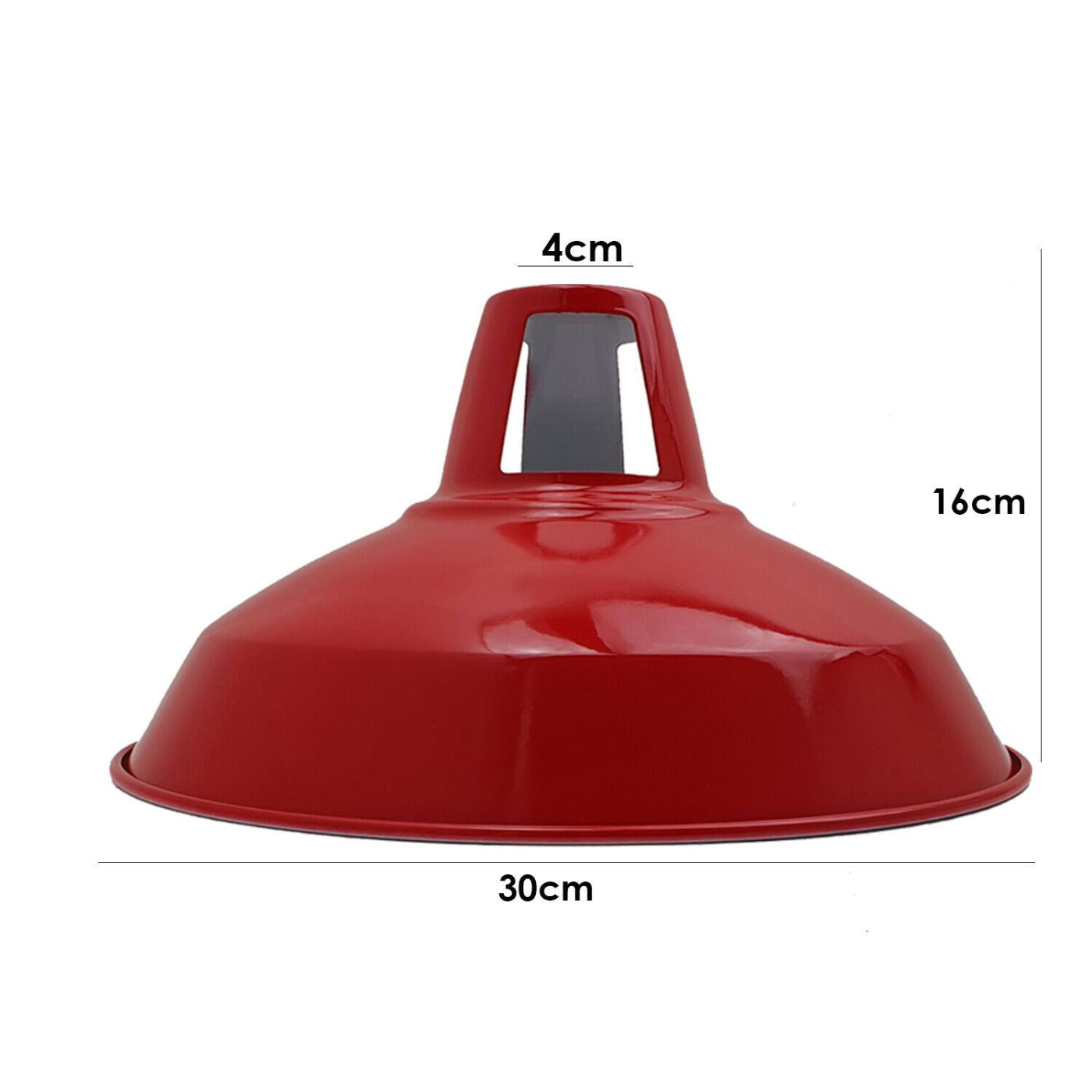 Modern Red Colour Lampshade Industrial Retro Style Metal Ceiling Pendant Lightshade~2557 - LEDSone UK Ltd