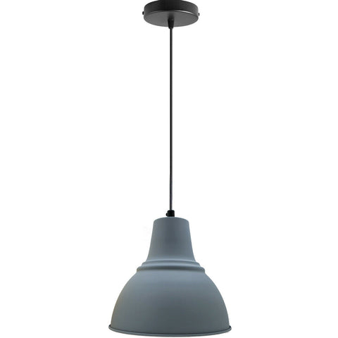 Lampe à suspension de couleur grise de plafond de style vintage moderne ~ 2503