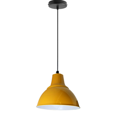 Lampe à suspension de couleur jaune de plafond de style vintage moderne ~ 2501