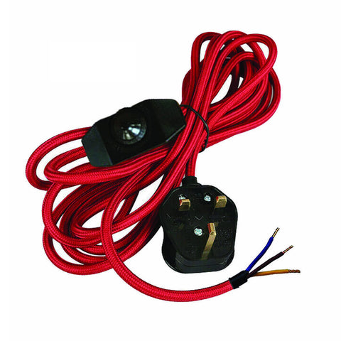 Câble flexible en tissu de 2m/4m/4.5m, support de lumière pour lampe suspendue ~ 2177