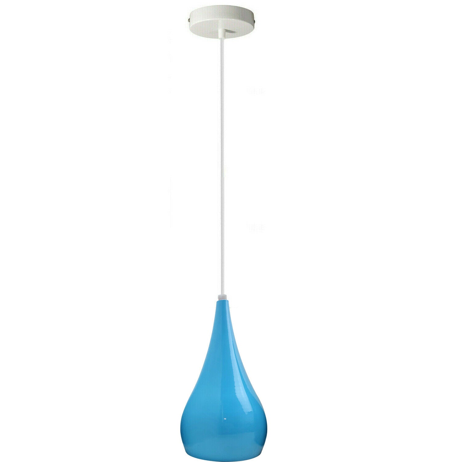 blue glass hanging pendant lights