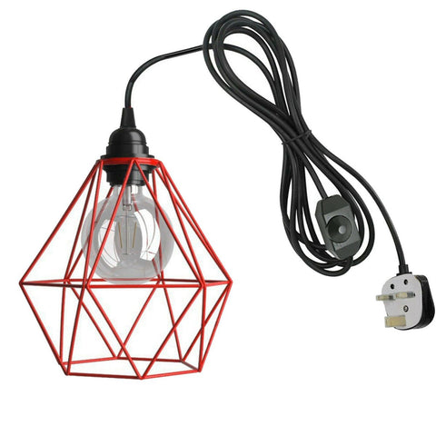 Gradateur 4m câble en caoutchouc lampe ensemble avec abat-jour ~ 1862