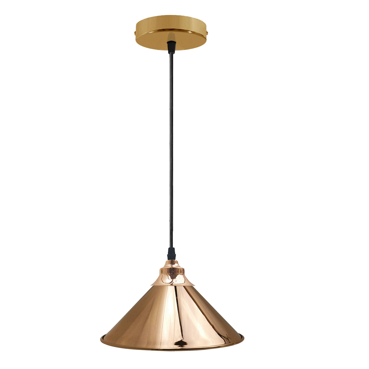 French Gold Pendant Lights Gold Ceiling Lights Metal Industrial Light Shade~1519 - LEDSone UK Ltd