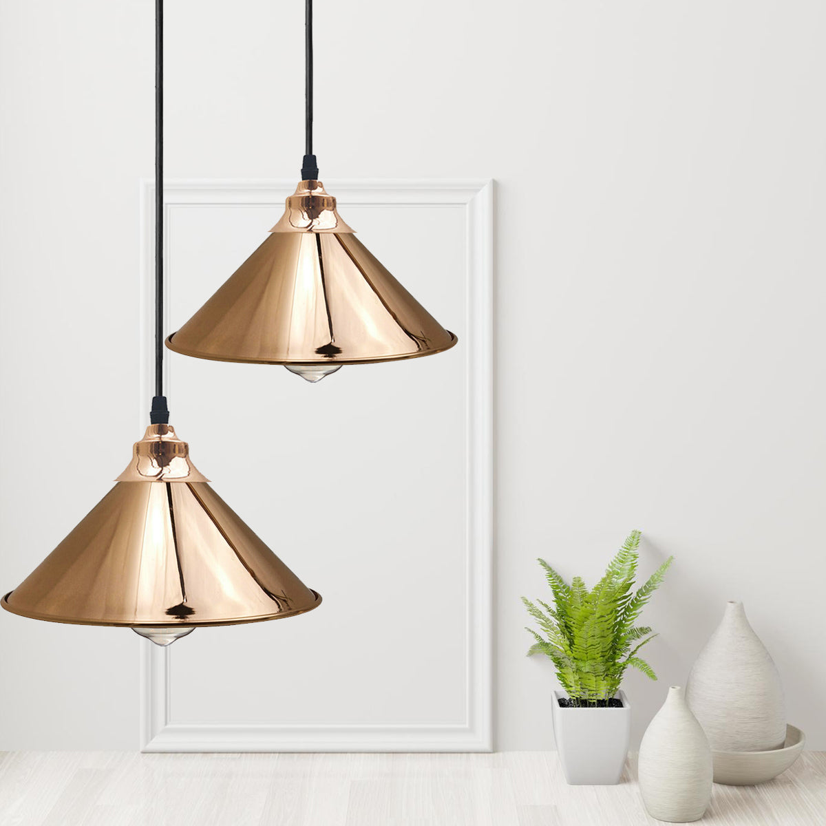 French Gold Pendant Lights Gold Ceiling Lights Metal Industrial Light Shade~1519 - LEDSone UK Ltd