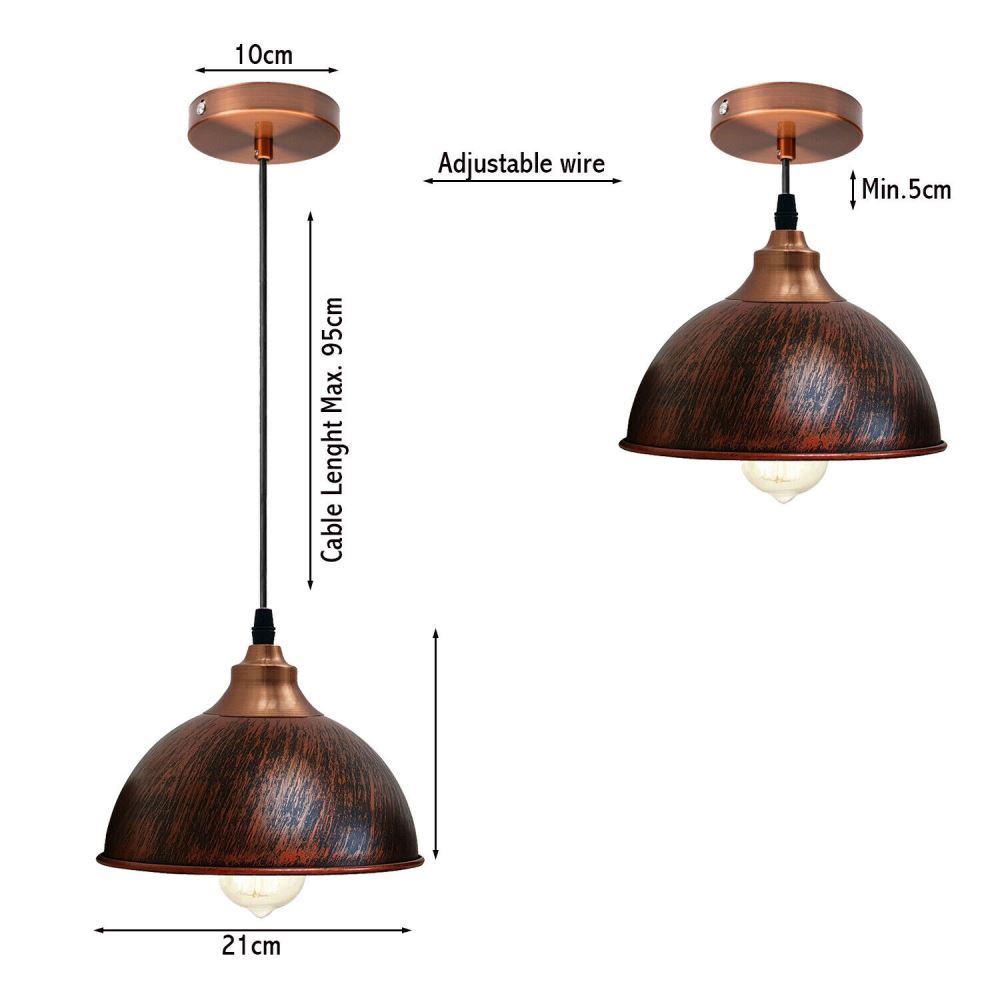 Metal Dome Shape Pendant Ceiling Lights