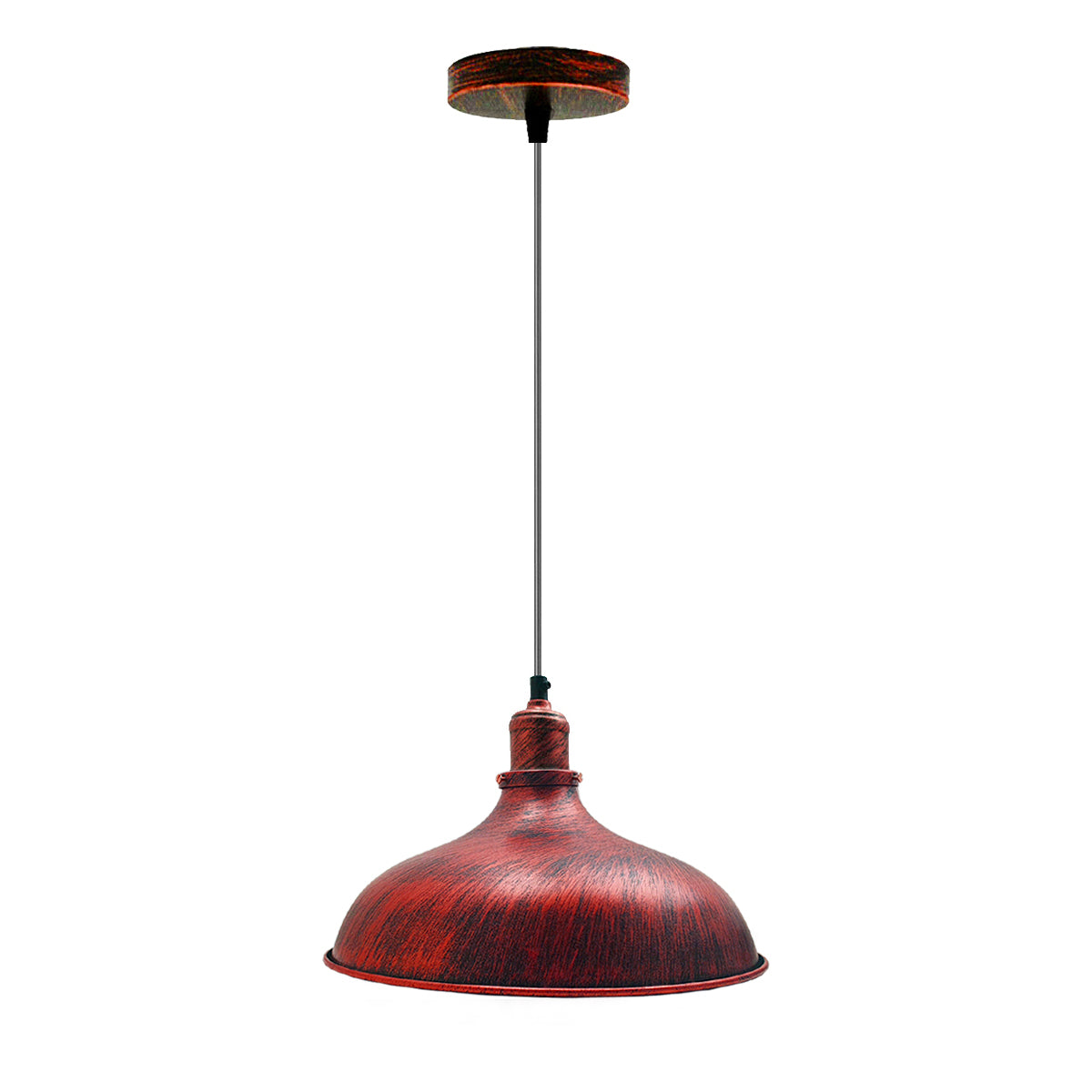 Rustic Red Industrial Retro Ceiling Pendant Light~1480 - LEDSone UK Ltd