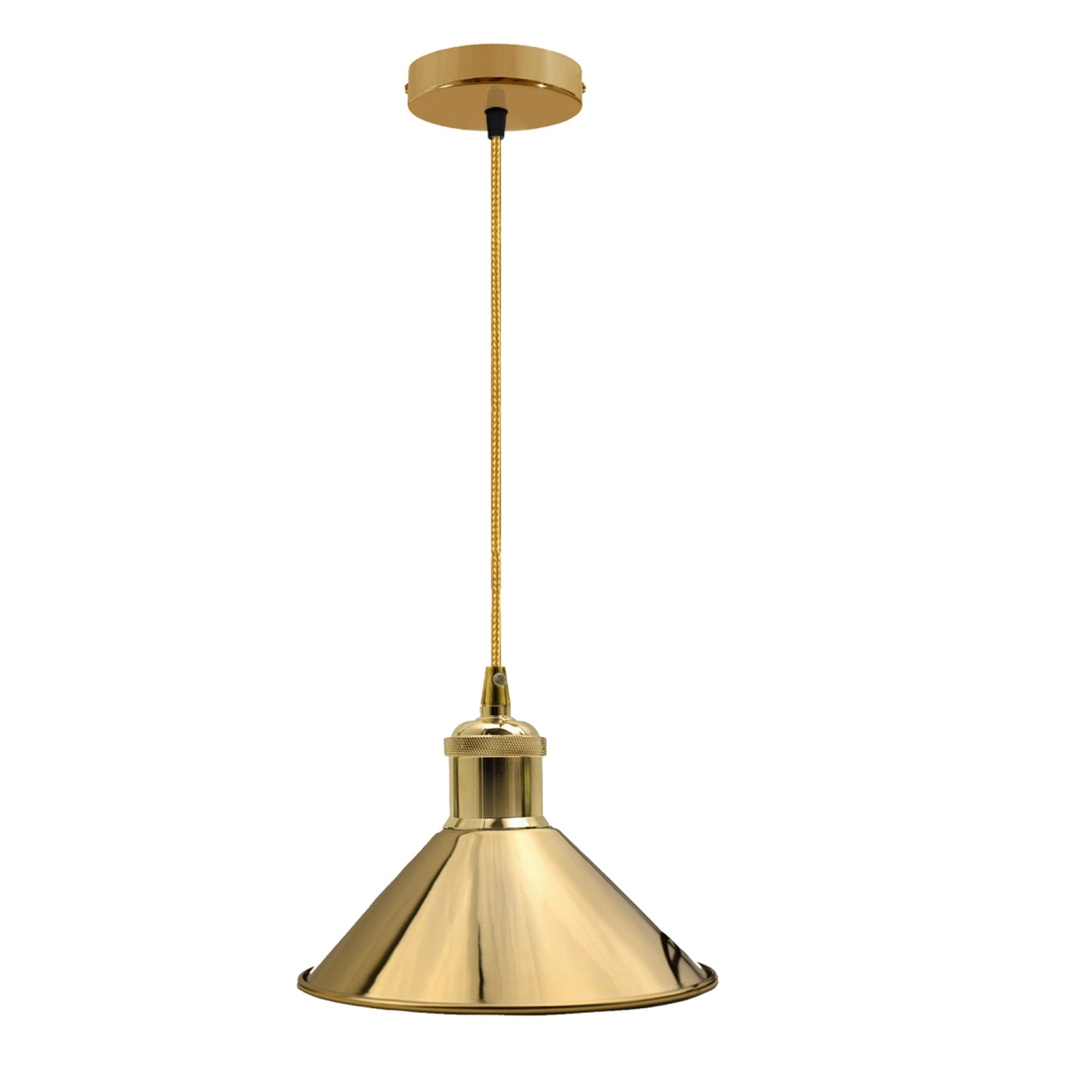 Rustic Style Metal Pendant Light Hanging Lamp Ceiling Industrial Brushed~1517 - LEDSone UK Ltd