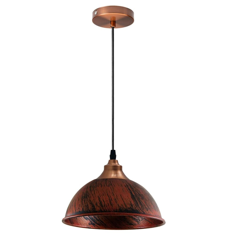 Industrial Ceiling Pendant Light Fitting Metal Dome Shape 21cm~1586 - LEDSone UK Ltd