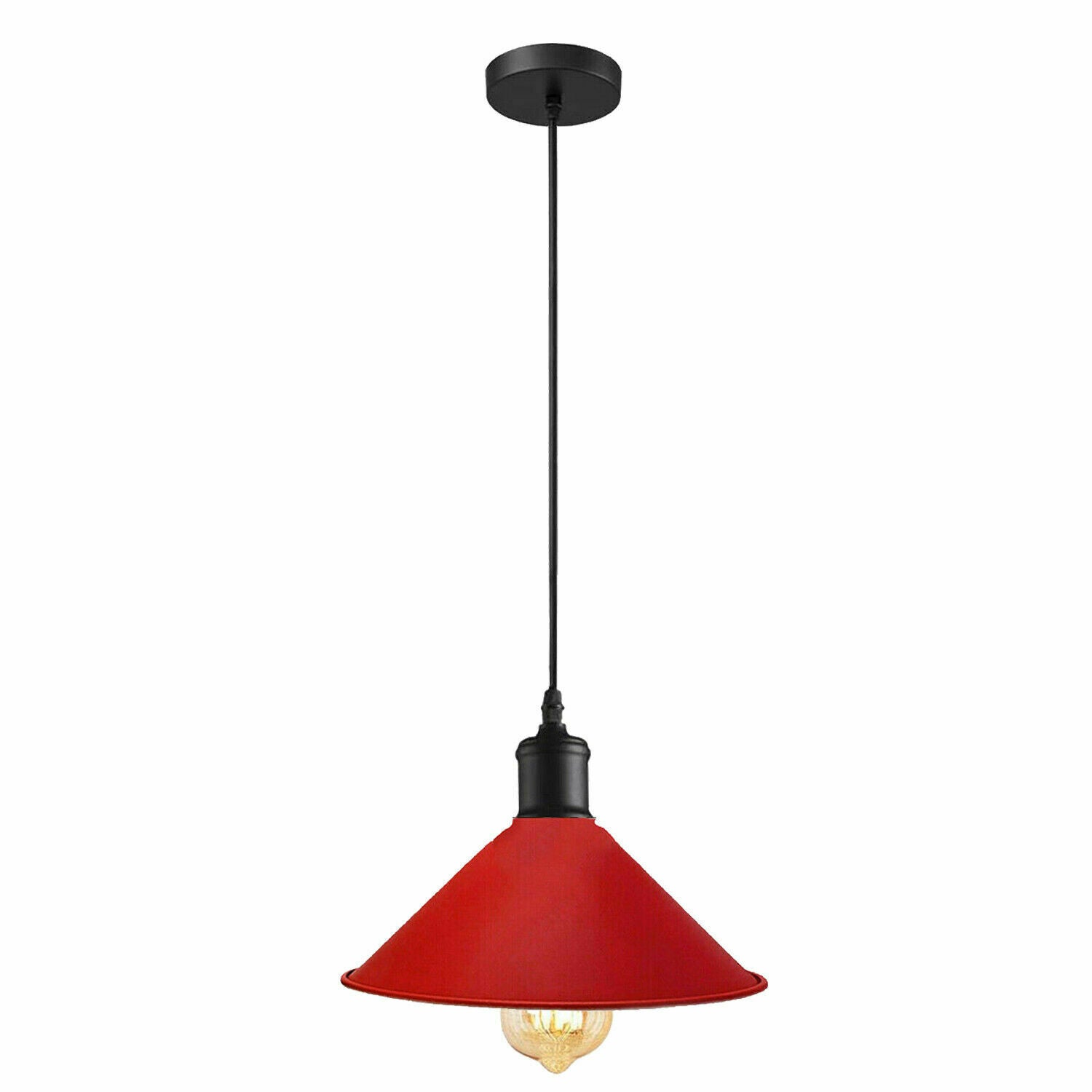 Red Pendant Lamp Industrial style Decorative Ceiling lamp~1540 - LEDSone UK Ltd