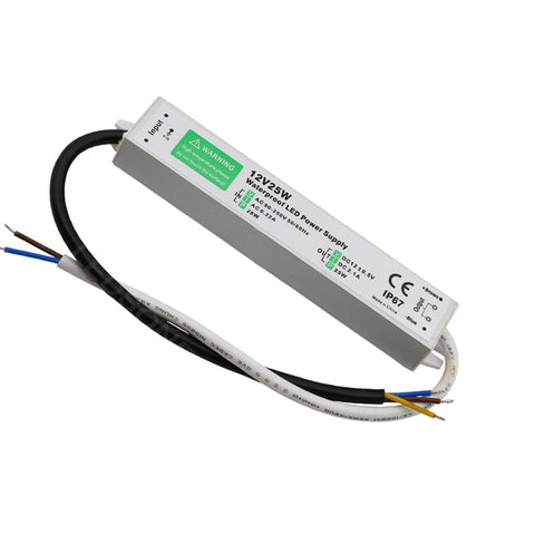 Transformateur d'alimentation de pilote de LED étanche DC12V IP67 24W ~ 3360