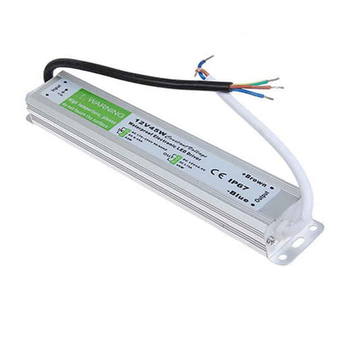 Transformateur d'alimentation de pilote de LED étanche DC12V IP67 45W ~ 3357