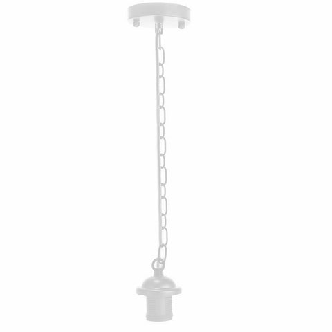 Plafonnier en métal de différentes couleurs, support de lampe parapluie E27, suspension avec chaîne ~ 4037