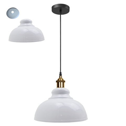 Lampe suspendue rétro à abat-jour industriel Vintage, éclairage de plafond LED pour Restaurant Loft avec ampoule gratuite ~ 2101