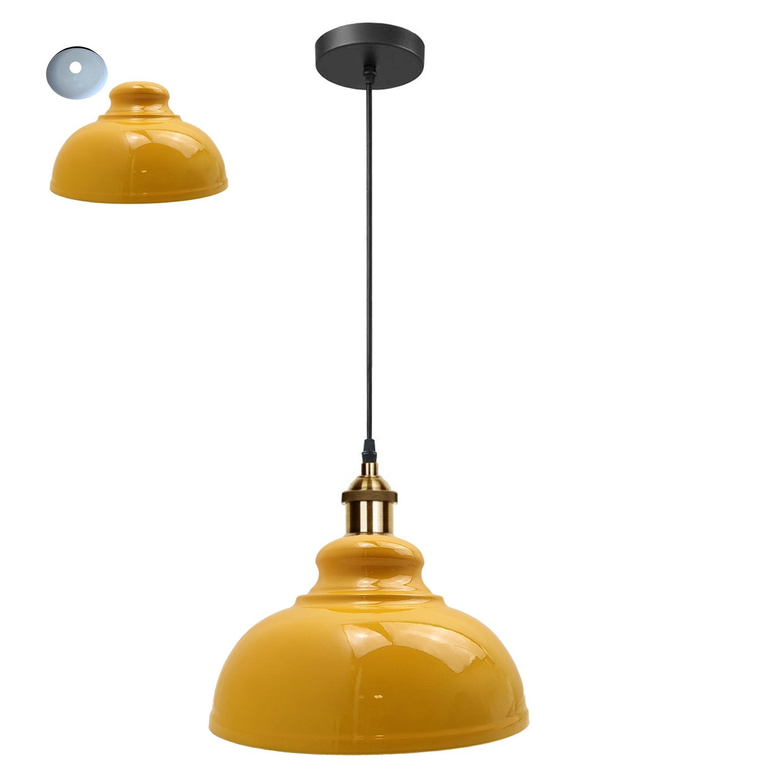 Retro Pendant Light Shade Vintage Industrial Ceiling Lighting LED Restaurant Loft With Free Bulb~2101 - LEDSone UK Ltd