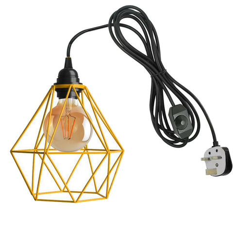 Gradateur 4m câble en caoutchouc lampe ensemble avec abat-jour ~ 1862