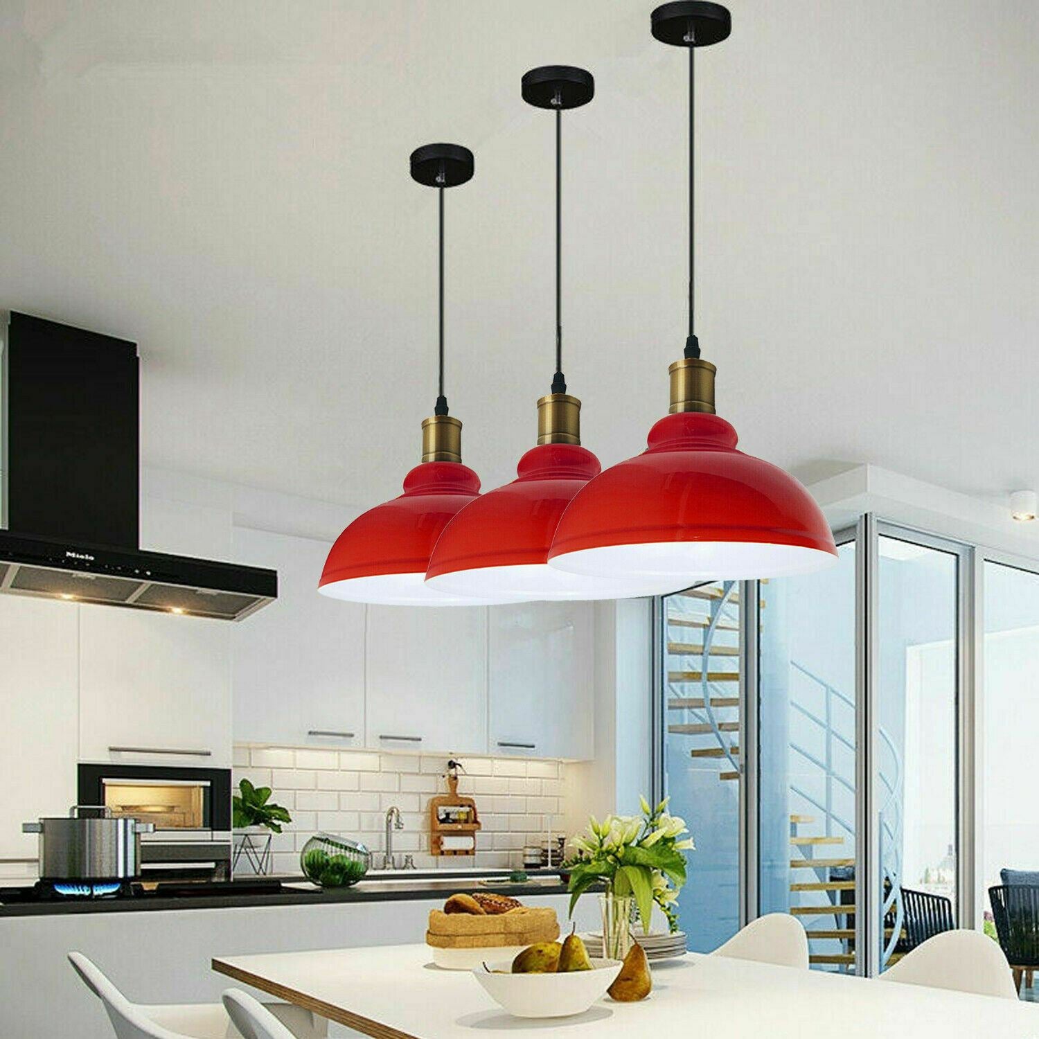 Vintage Industrial Metal Ceiling Pendant Shade Modern Hanging Retro Lights~1292 - LEDSone UK Ltd