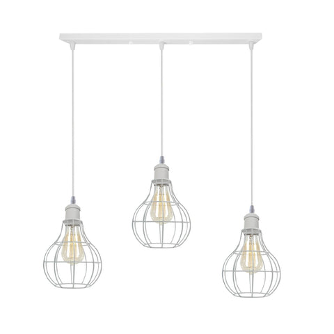 Loft moderne Vintage industriel rétro fil Cage ombre suspension ~ 3401