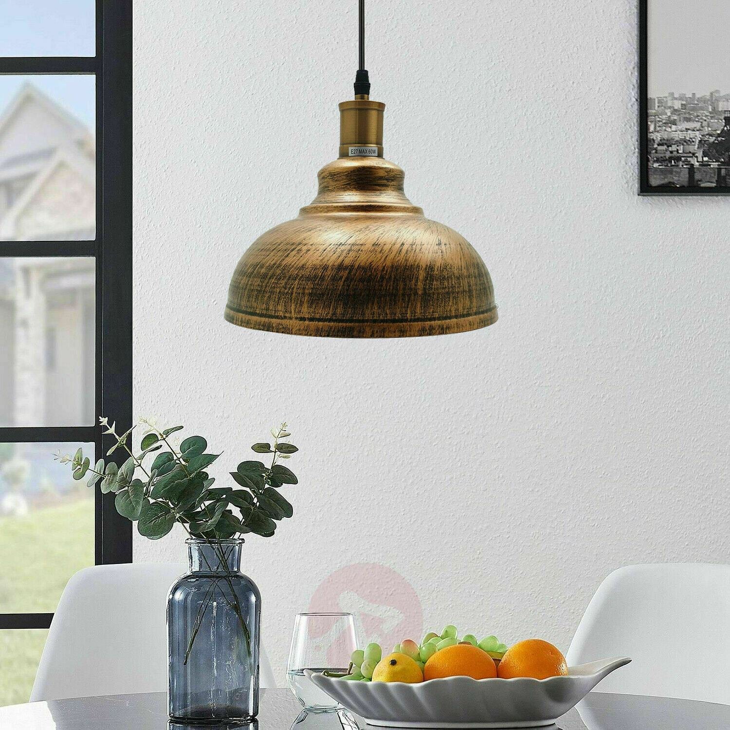 Vintage Industrial Metal Ceiling Pendant Shade Modern Hanging Retro Lights~1292 - LEDSone UK Ltd