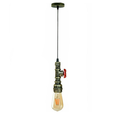 Lustre plafonnier conduite d'eau E27 Loft suspension ~ 2575