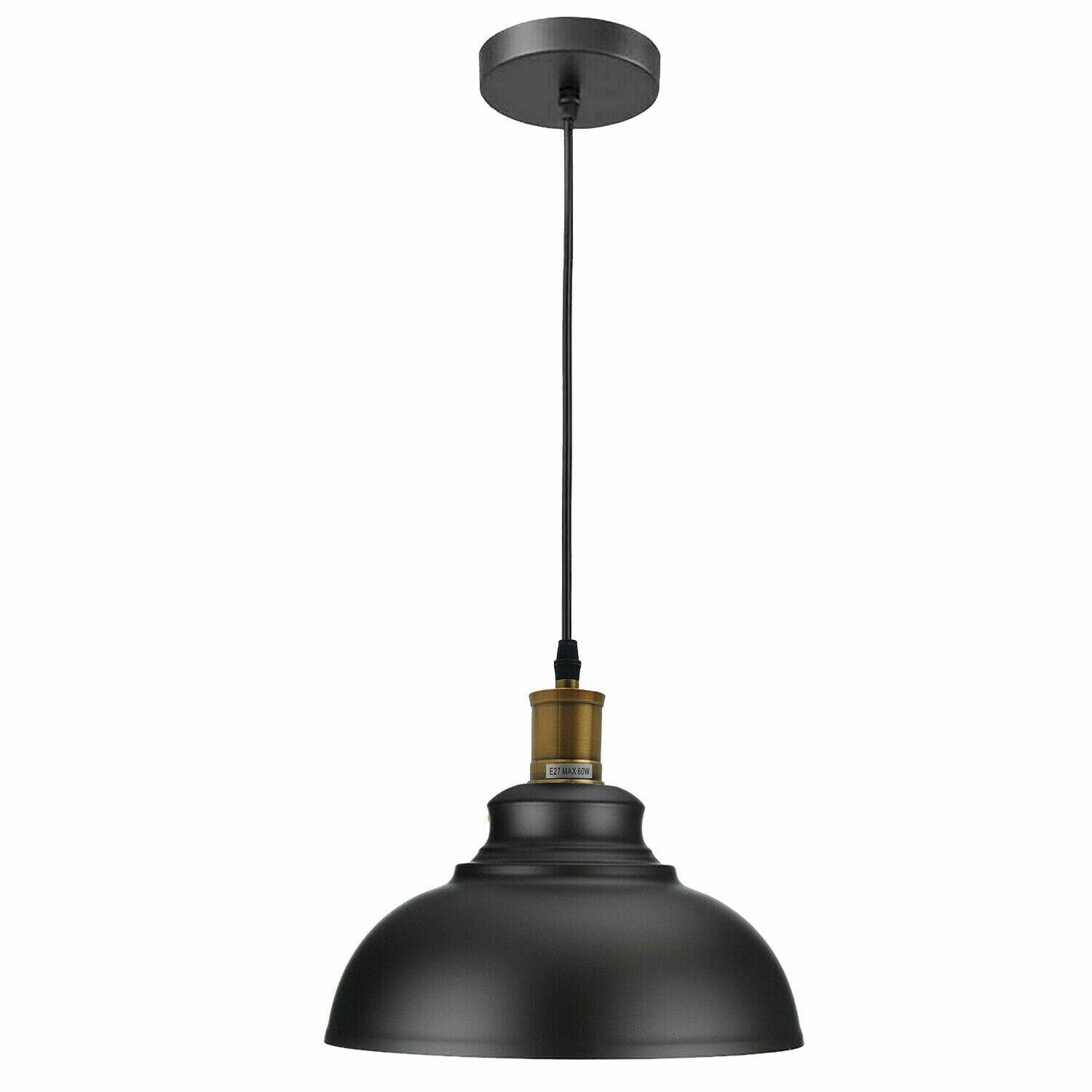 Vintage Industrial Metal Ceiling Pendant Shade Modern Hanging Retro Lights~1292 - LEDSone UK Ltd