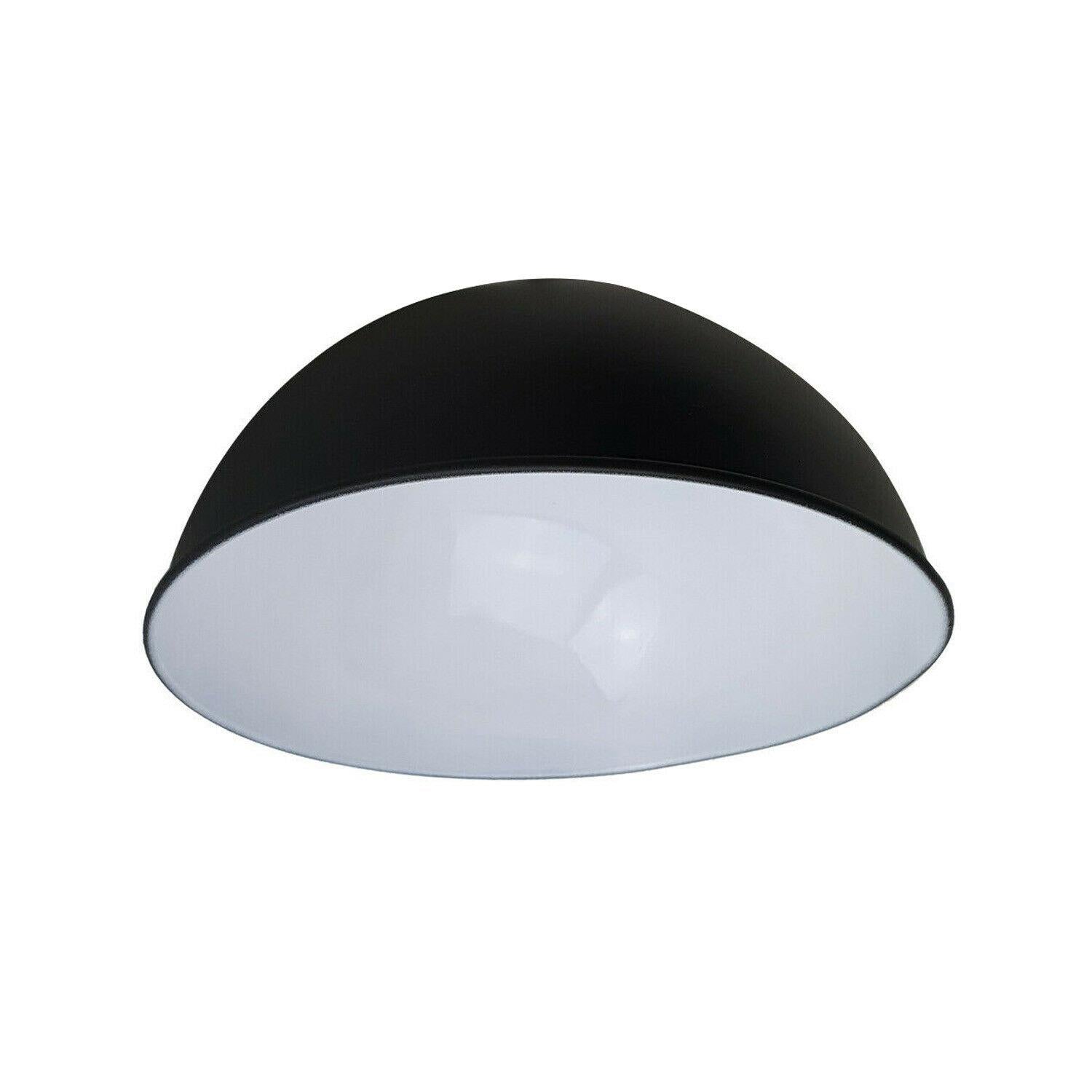 Retro Dome Easy Fit Light Shades Modern Ceiling Pendant Lampshades Metal colors~1388 - LEDSone UK Ltd