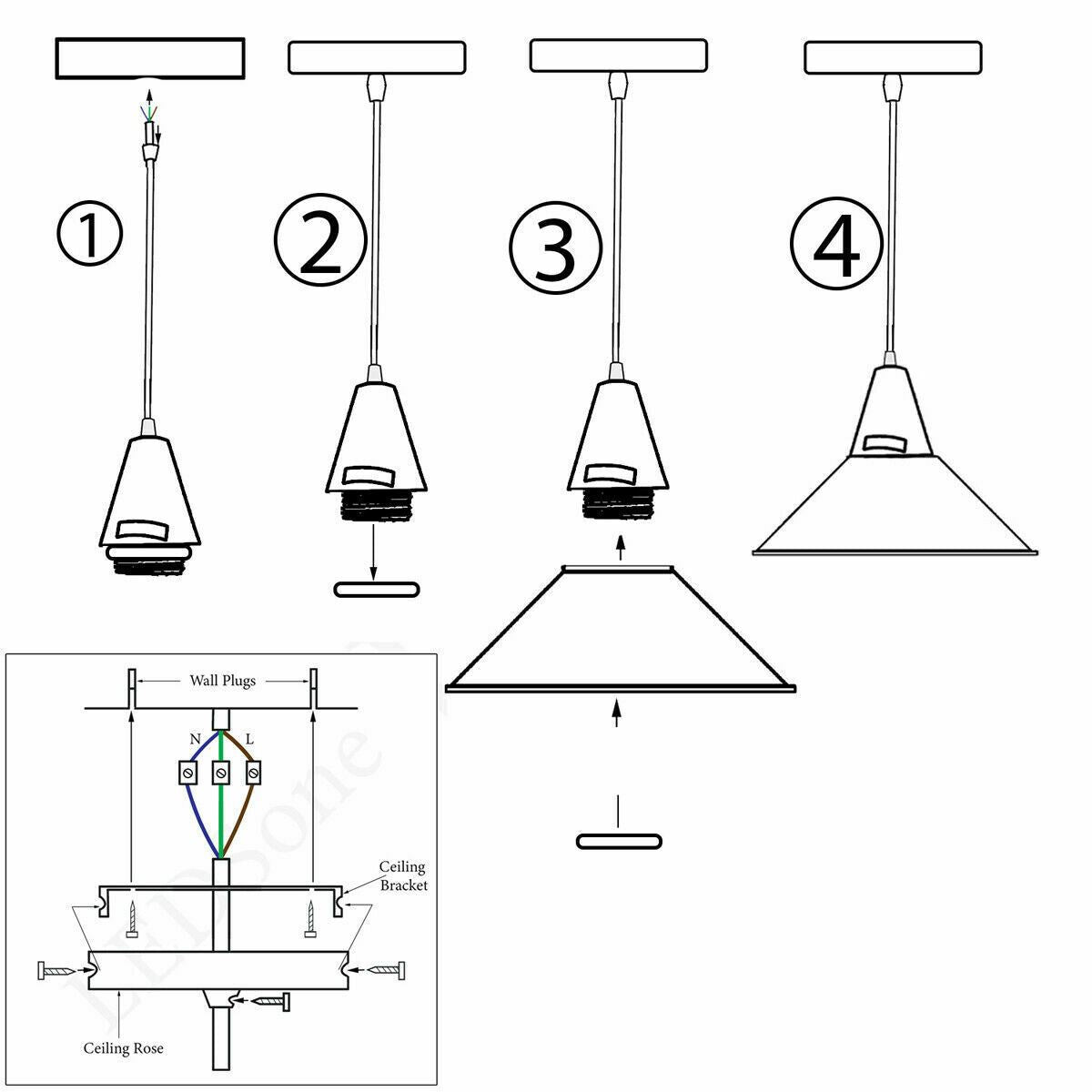 Hanging pendant light - description image