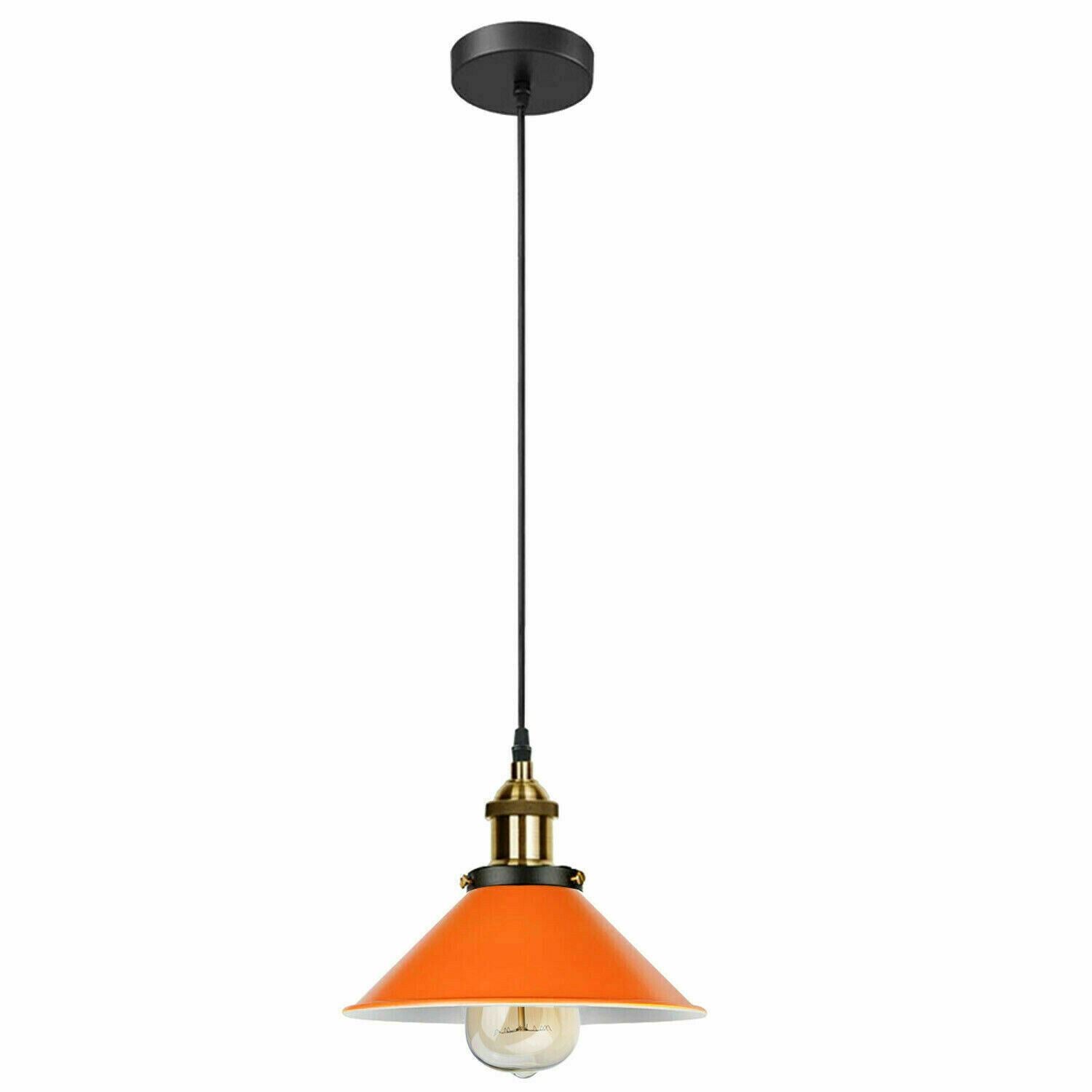 Retro Orange Ceiling Wall Lamp Shade Pendant Light