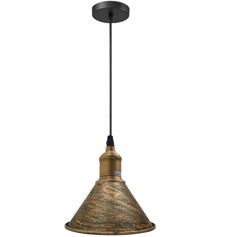 Plafonnier suspendu en forme de cône, design Vintage et moderne, luminaire décoratif d'intérieur, idéal pour les hôtels, n'importe quelle pièce ou salle à manger, ~ 1363