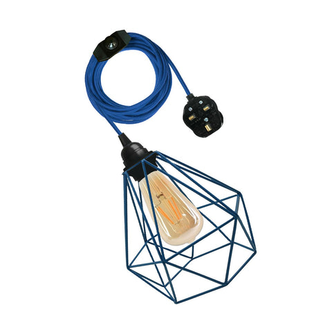Câble flexible en tissu vintage, prise de lampe suspendue, raccord E27 ~ 3395
